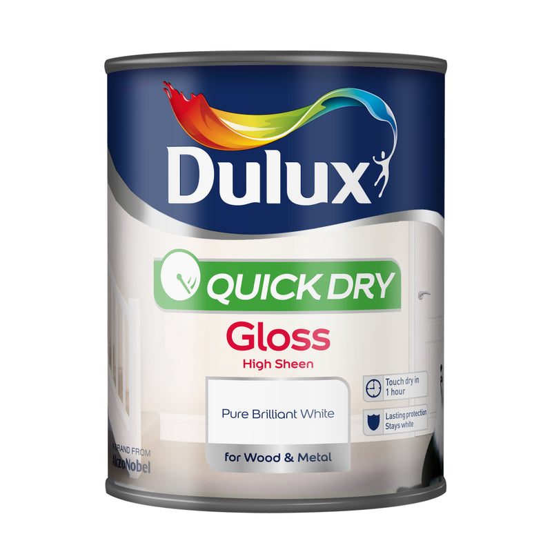 Dulux Quick Dry Gloss Pure Brilliant White
