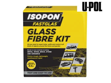 Isopon Fastglas Resin & Glass Fibre Kit Large