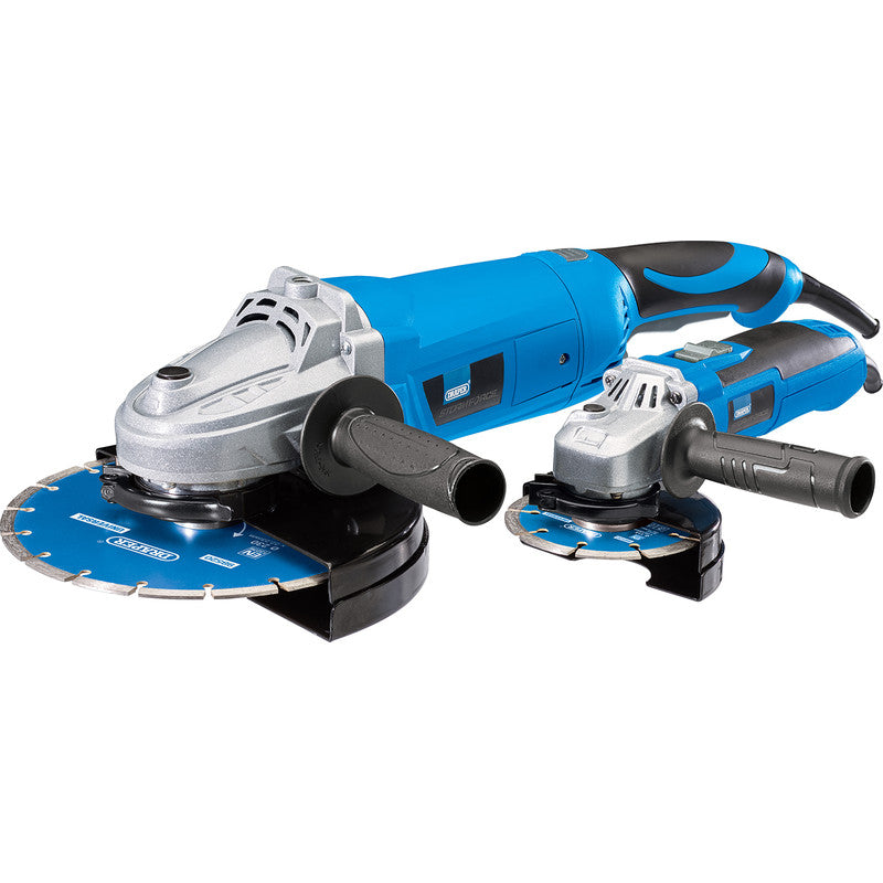 Draper 115mm (600W) & 230mm (2100W) Angle Grinder 230V