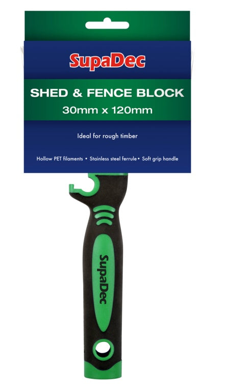 SupaDec Shed And Fence Block Brush 30mm x 120mm