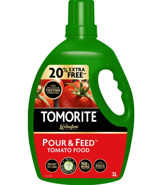 Levington Tomorite Pour & Feed 2.5L Plus 20% Free