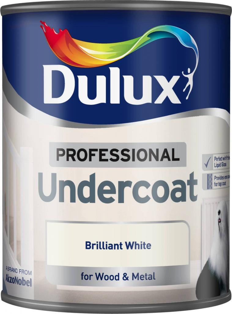 Dulux Professional Undercoat 750ml Brilliant White