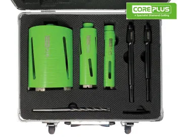 Diamond Dry Core Drill Bit Set, 7 Piece