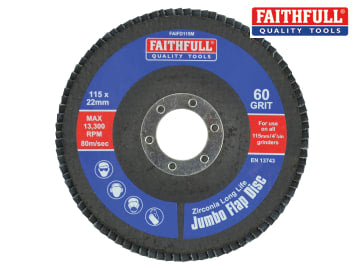Abrasive Jumbo Flap Disc 115mm Medium