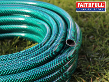 PVC Garden Hose 20m with Fittings & Spray Gun
