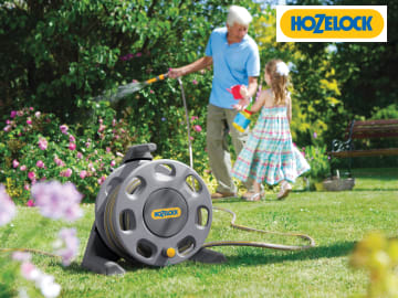 Hozelock Freestanding Compact Hose Reel + 25m of 12.5mm Hose