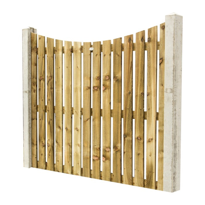 Concave top palisade