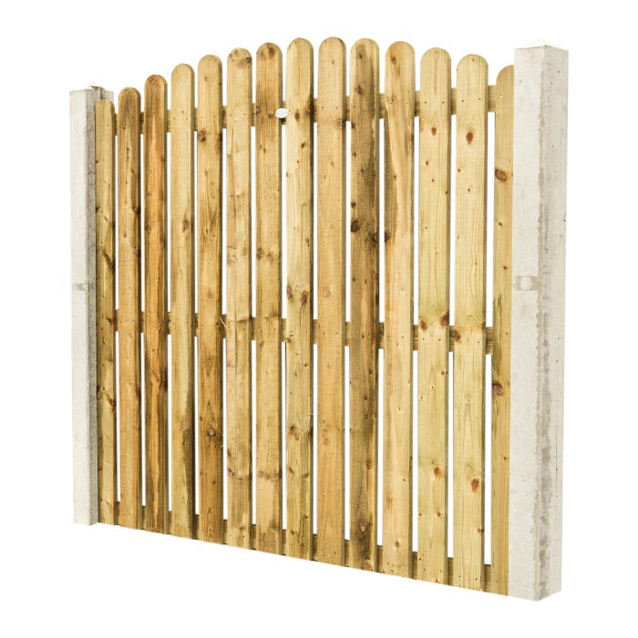 Convex top palisade with rounded ends