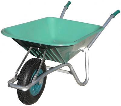 90 Litre Wheelbarrow GREEN Tray